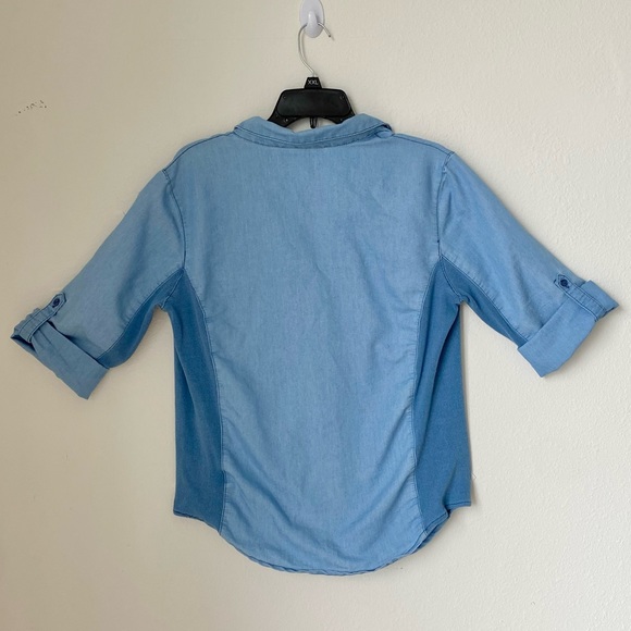 Cavalini Denim Shirt - Cotton Blend
Stretch Button Down - Size Large - Picture 8 of 10